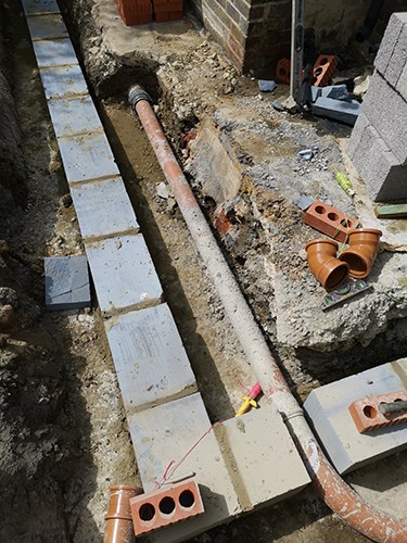 Foundations and drainage, May 2019