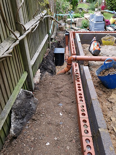 Walls coming up, May 2019