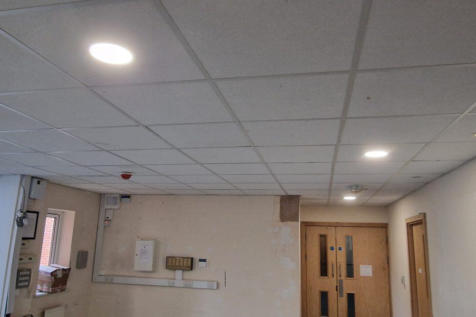 Suspended ceiling install.