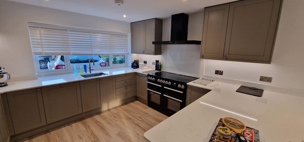 Kitchen fully reinstated by Crosbie Builders