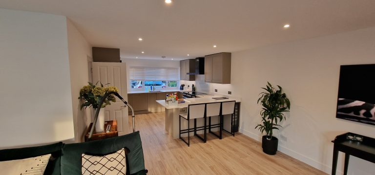 Kitchen and living space, Milford, project photo