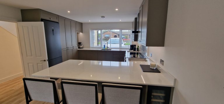 Kitchen and living space, Milford, project photo