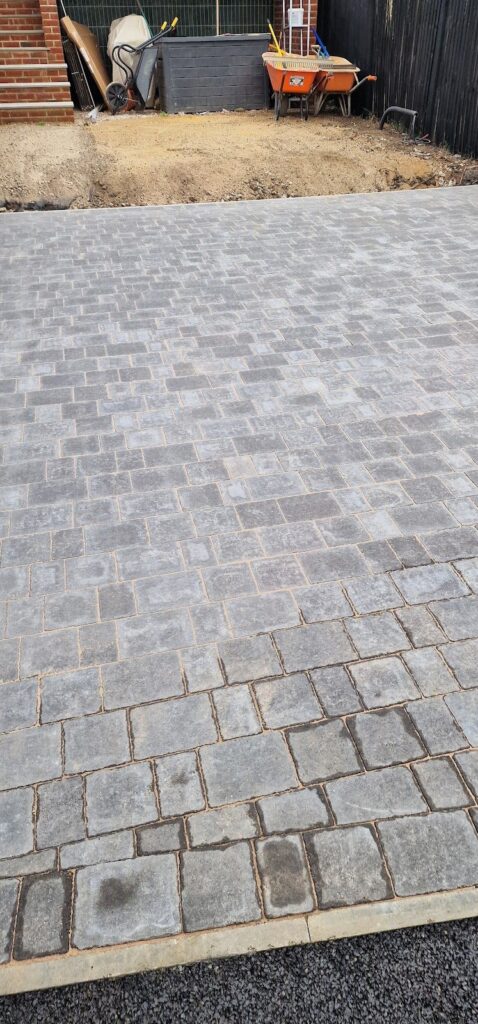 Block paving, July 2025