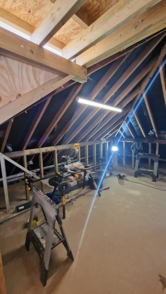 Roof opened up, January 2024
